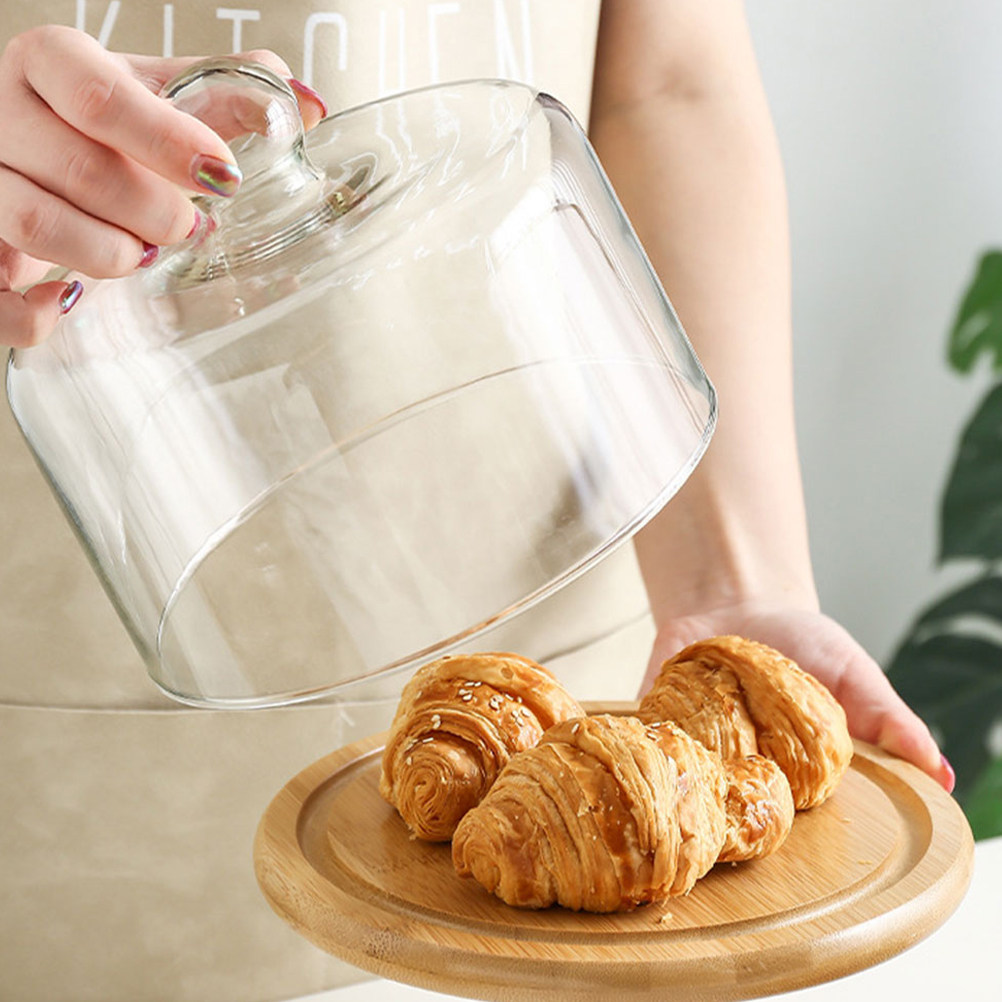 Plastic Dome Clear - กล่องเค้กใส สำหรับขนมหวาน โปร่งใส ฮาโลวีน คริสต์มาส ฐานวางเค้ก