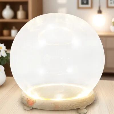 Plastic Dome Clear - โดมแก้วใสสำหรับดอกไม้แห้ง กล่องโชว์ตกแต่ง สำหรับงานปาร์ตี้ งานเลี้ยง ตกแต่งไวน์ ของประดับโต๊ะ