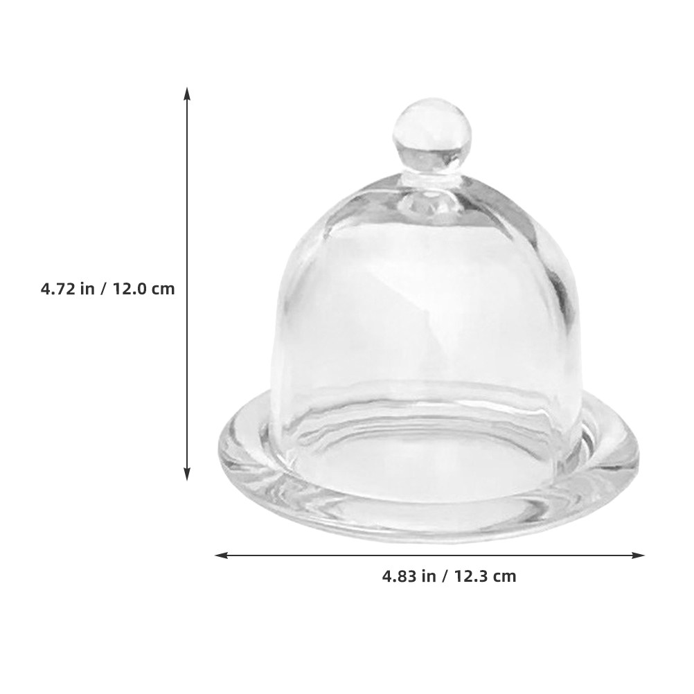 2 ชิ้น ชั้นวางเค้กแก้วมินิ จาน - Plastic Dome Clear บทวิจารณ์และราคา