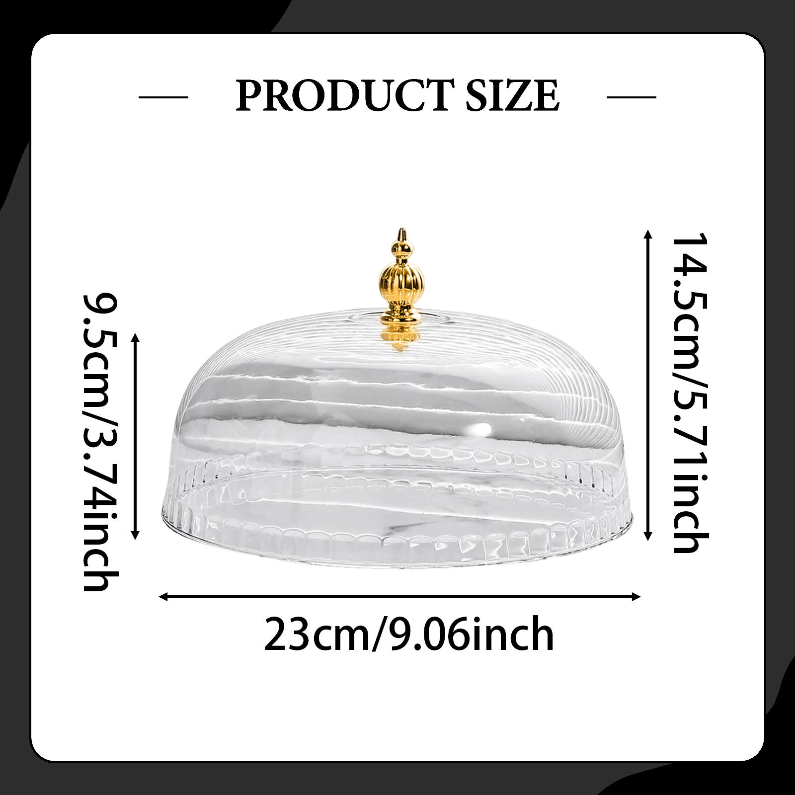 ฝาครอบโดมใสสำหรับโชว์ขนมอบ ฝาค - Plastic Dome Clear บทวิจารณ์และราคา