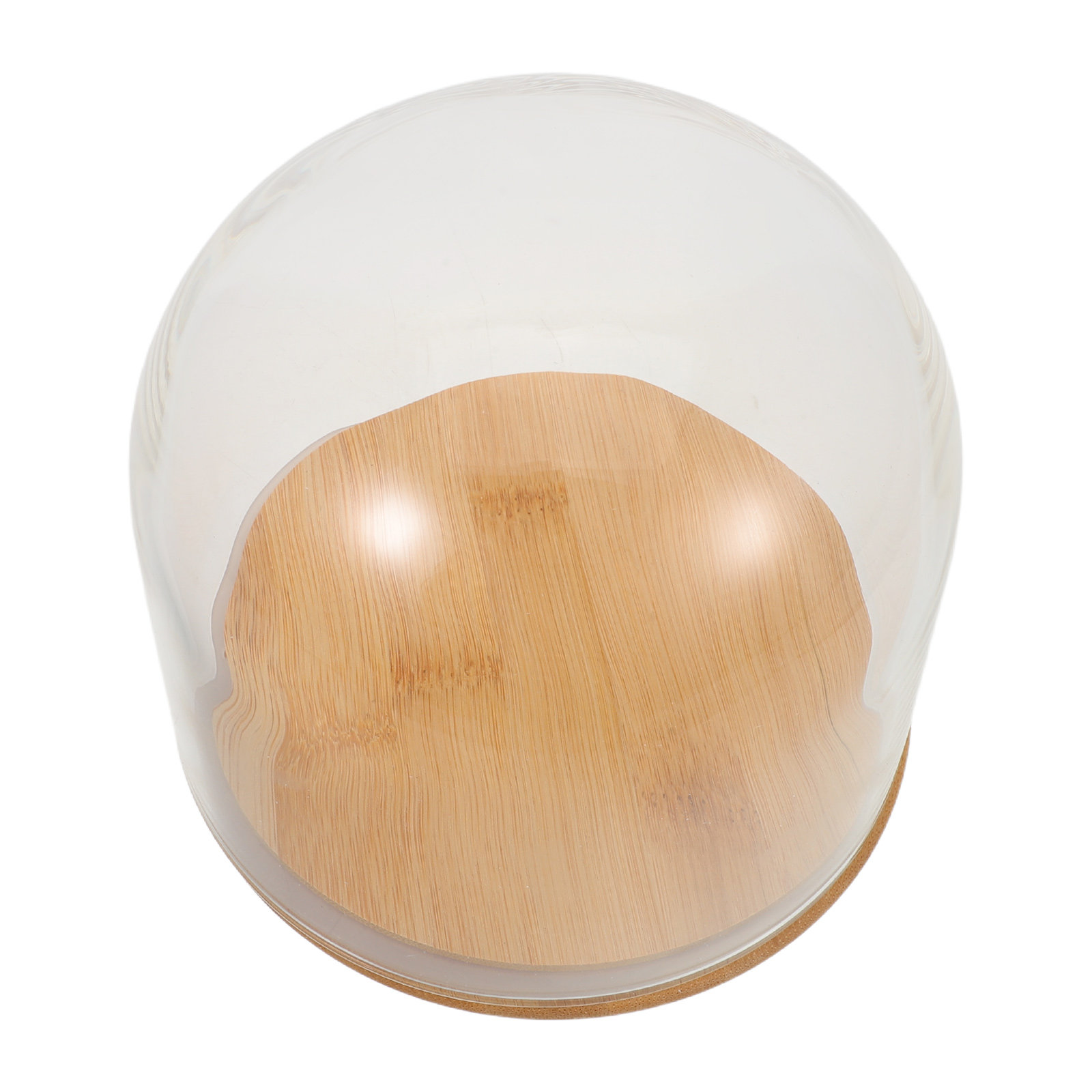 โดมแก้วใสพร้อมฐานไม้ไผ่ปิดผนึก - Plastic Dome Clear บทวิจารณ์และราคา