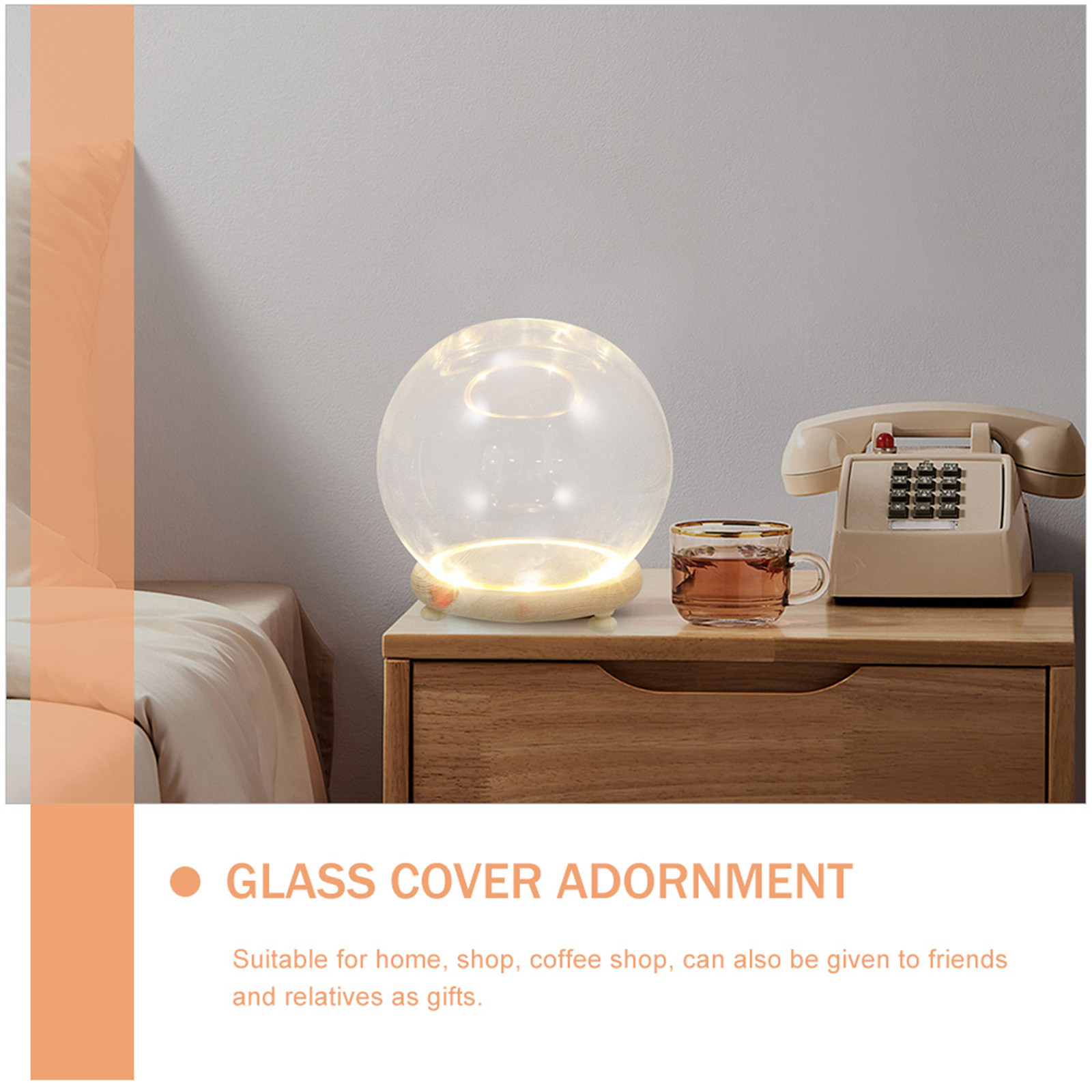 โดมแก้วใสสำหรับดอกไม้แห้ง กล่อ - Plastic Dome Clear บทวิจารณ์และราคา