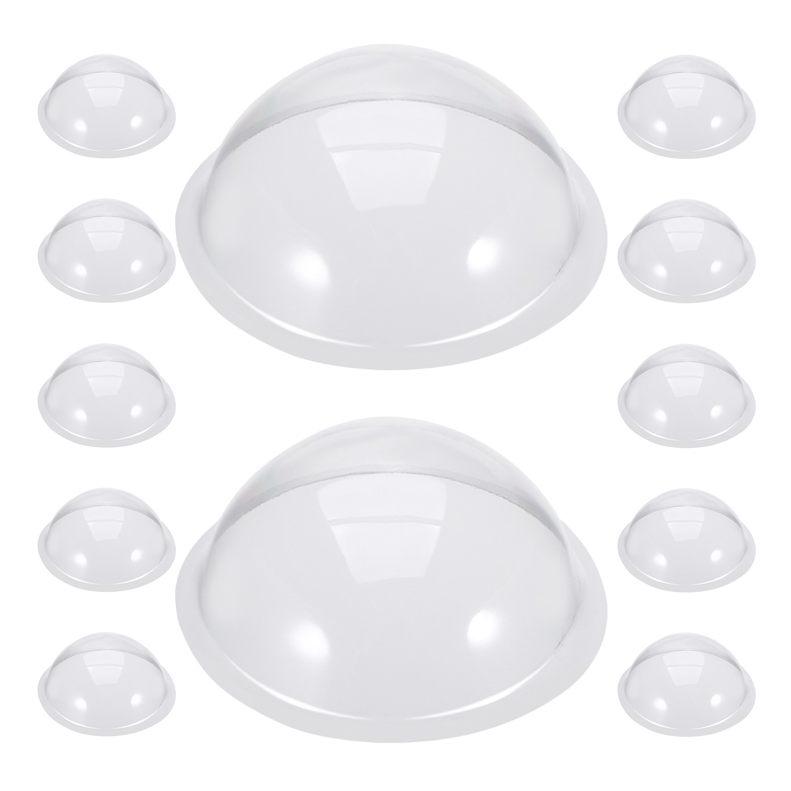 12 ชิ้น ฝาครอบโดมครึ่งวงกลมพลา - Plastic Dome Clear บทวิจารณ์และราคา