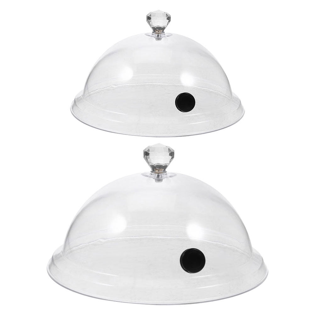 2 ชิ้น โดมอะคริลิคใสสำหรับอาหา - Plastic Dome Clear บทวิจารณ์และราคา