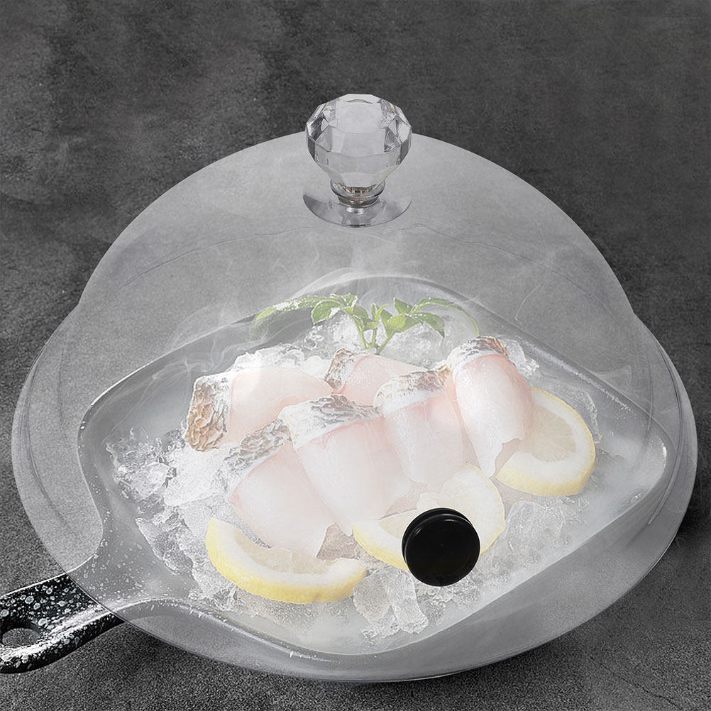 2 ชิ้น โดมอะคริลิคใสสำหรับอาหา - Plastic Dome Clear บทวิจารณ์และราคา
