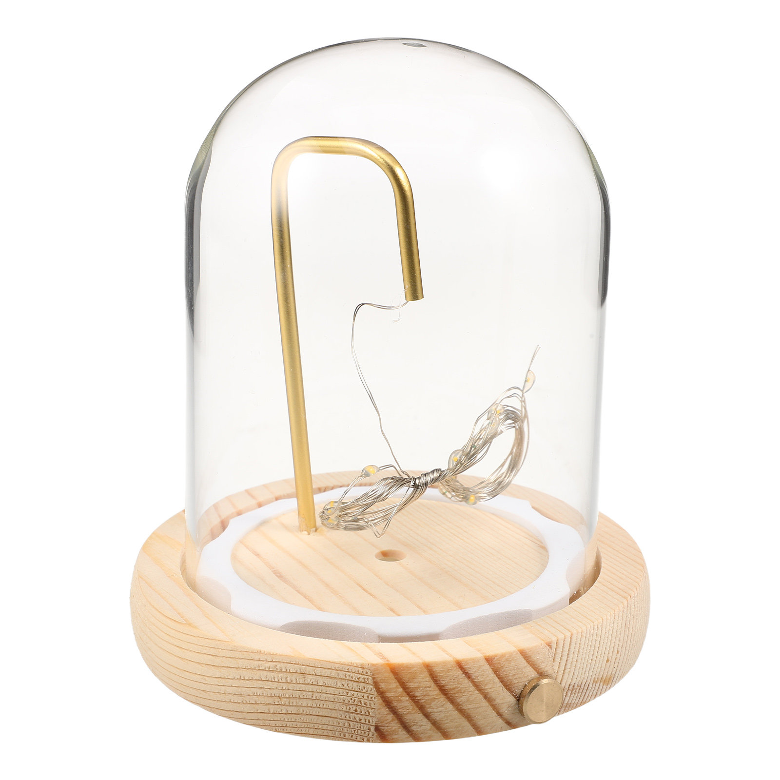 โดมแก้วโชว์สินค้าพร้อมฐานไม้ ไ - Plastic Dome Clear บทวิจารณ์และราคา