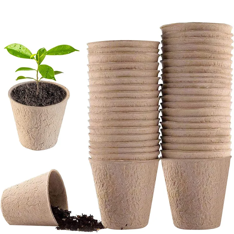 50 ชิ้น กระถางปุยเทียมทรงกลมสำ - Peat Pellet Tray บทวิจารณ์และราคา