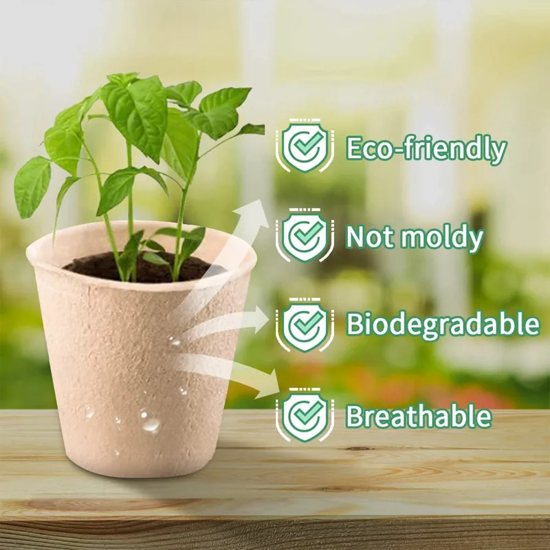 50 ชิ้น กระถางปุยเทียมทรงกลมสำ - Peat Pellet Tray บทวิจารณ์และราคา